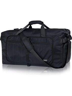 65L Travel Duffle Bag Foldable Water Resistant Large Gym Sports Overnight Bag
